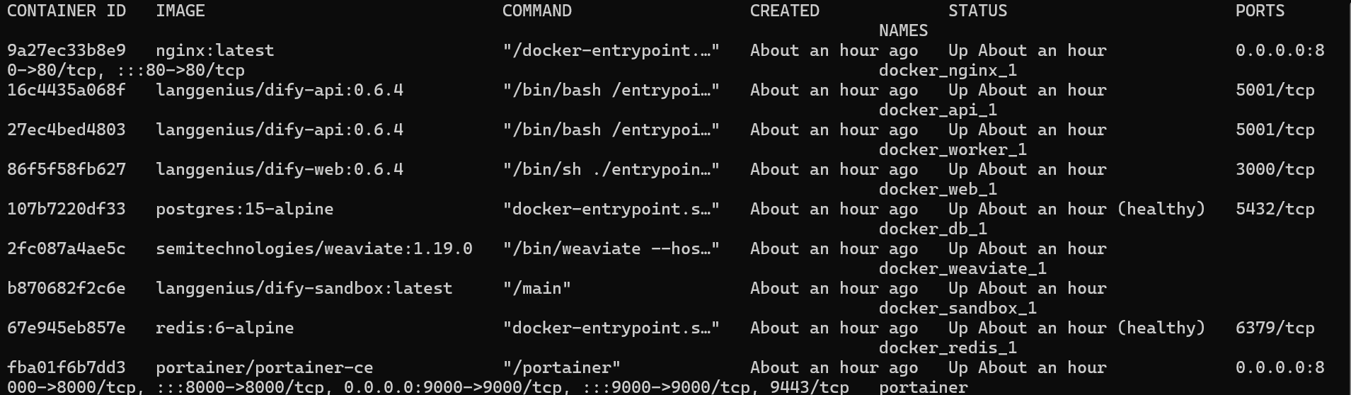 DifyAI Docker Containers