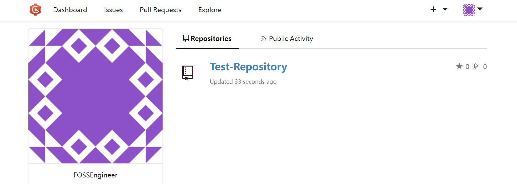 Creating a Repository with Gogs